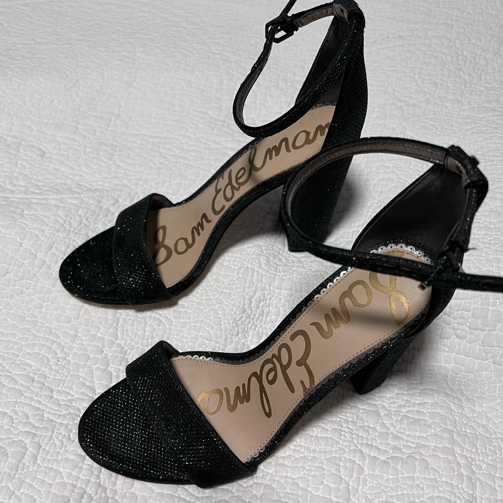 Sam Edelman Black Yaro Ankle Strap Sandal